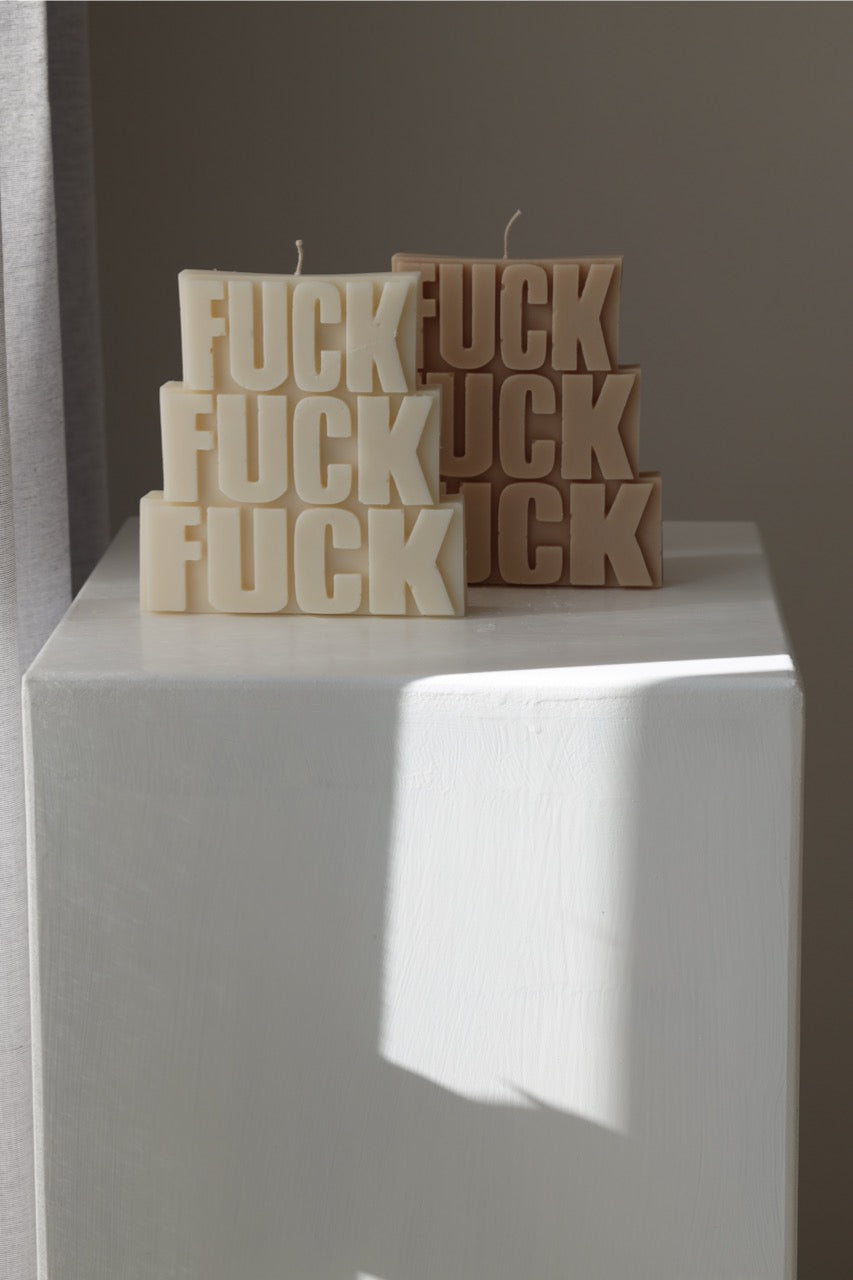 Kerze 'f*ck'
