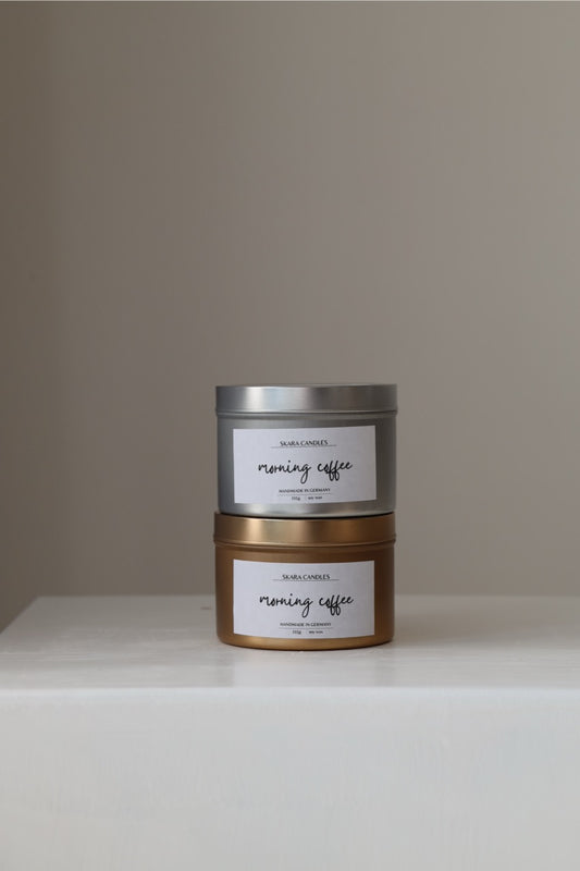 Duftkerze „Morning Coffee“ – handgegossen aus Sojawachs, warm & aromatisch