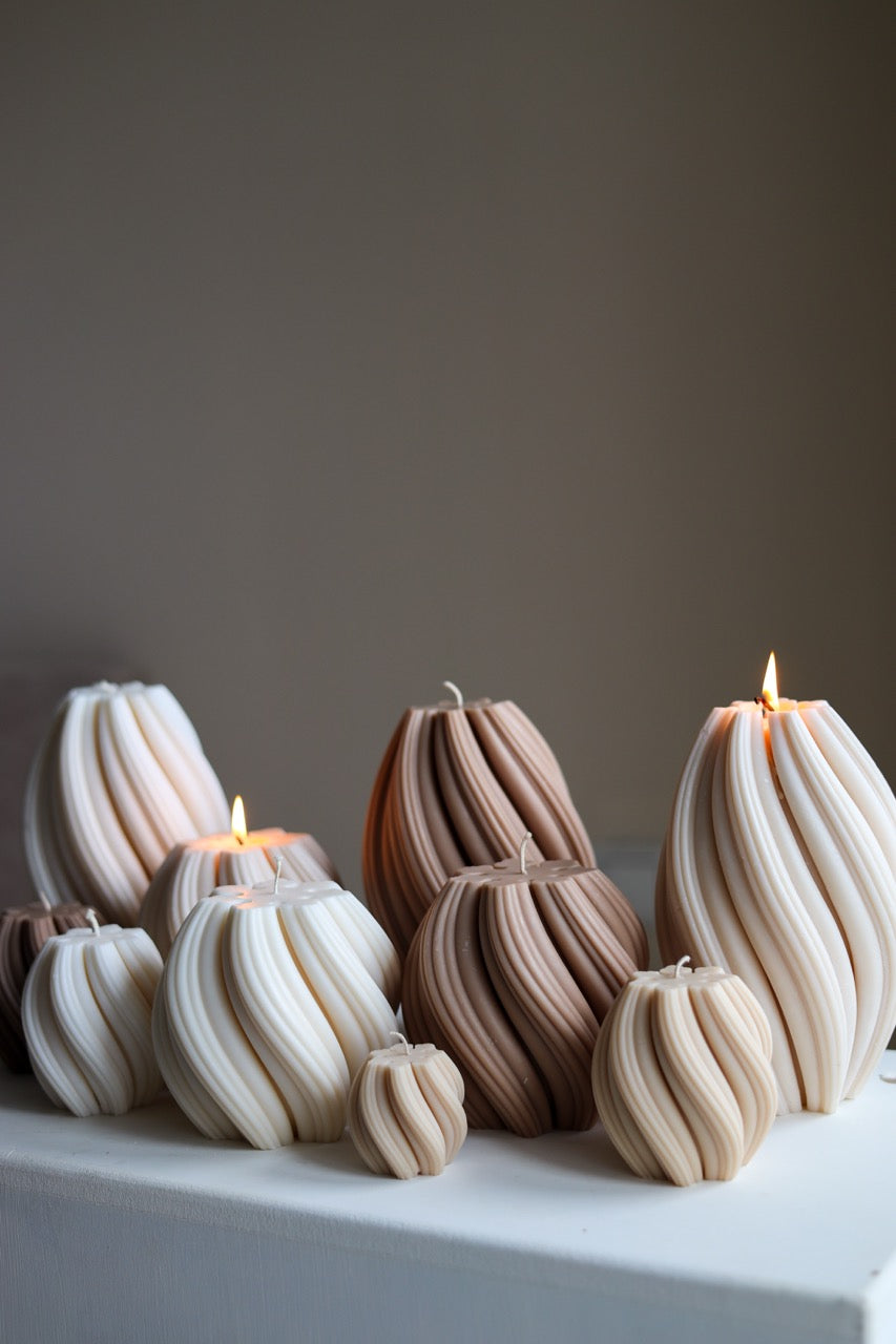 Kerze 'swirl'