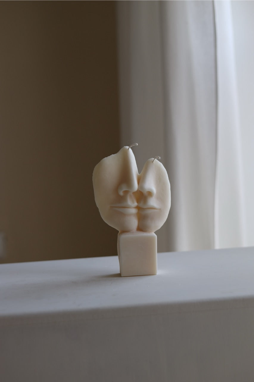 Kerze 'two face'