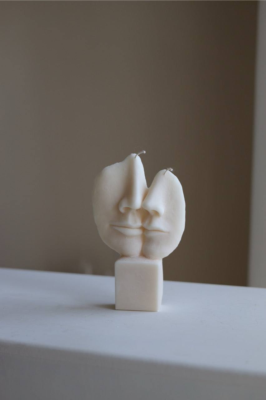 Kerze 'two face'