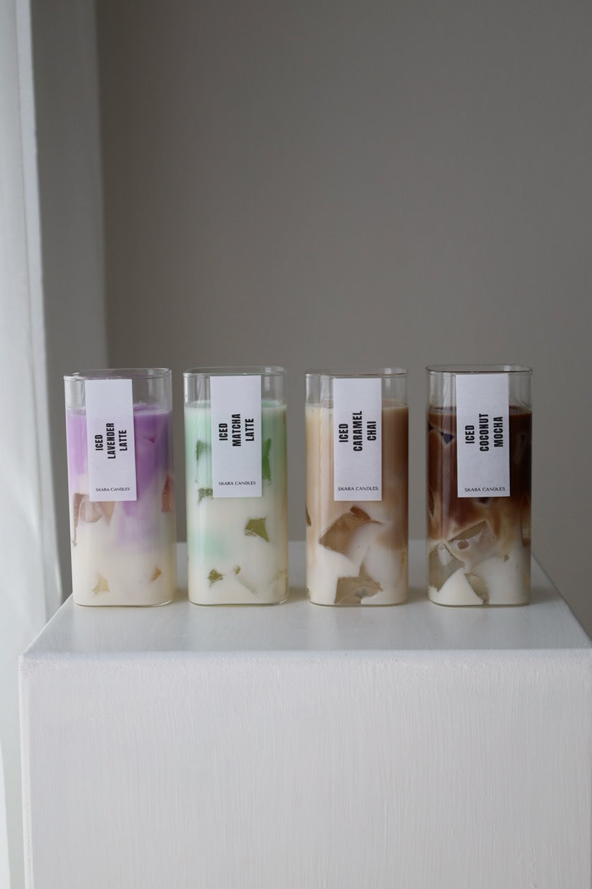 Duftkerze im Iced Coffee Design I 4 Sorten oder als Bundle
