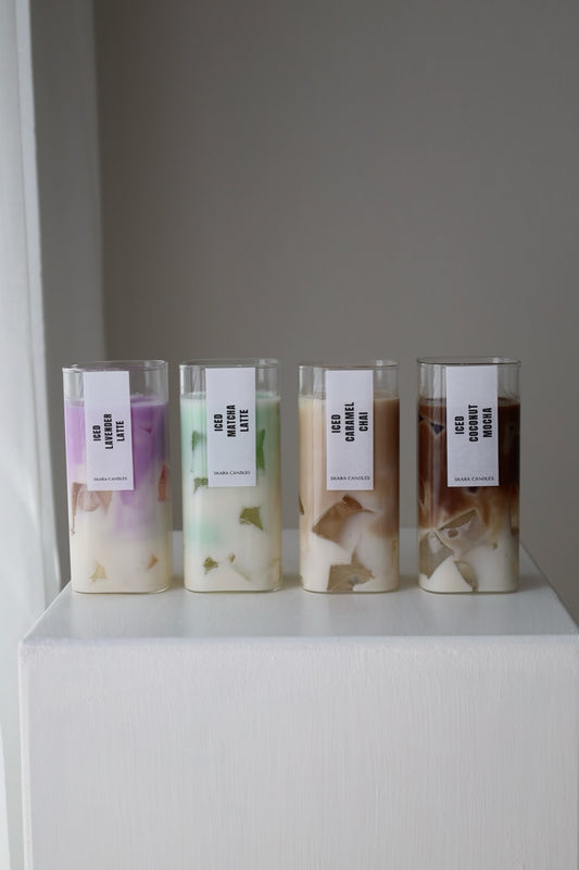 Duftkerze im Iced Coffee Design I 4 Sorten oder als Bundle