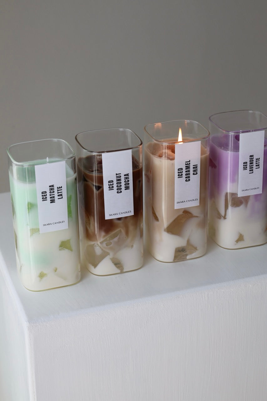 Duftkerze im Iced Coffee Design I 4 Sorten oder als Bundle