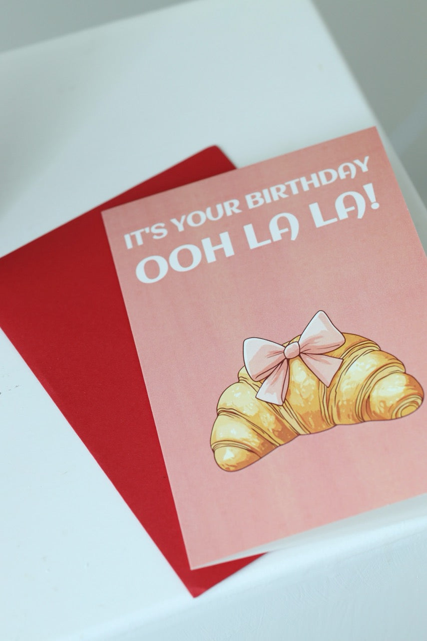 Postkarte "ooh la la" mit Umschlag