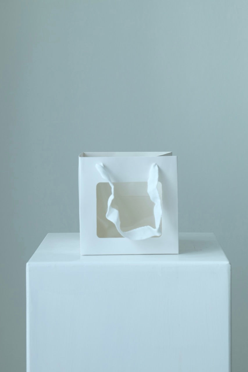 Geschenktüte mit Sichtfenster für Kerzensträuße