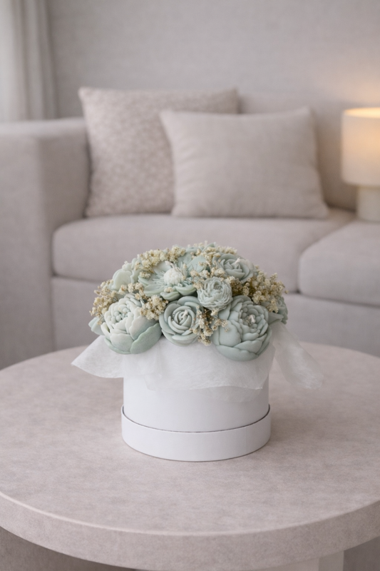 Kerzenstrauß "Savélle" handgegossen aus Rapswachs