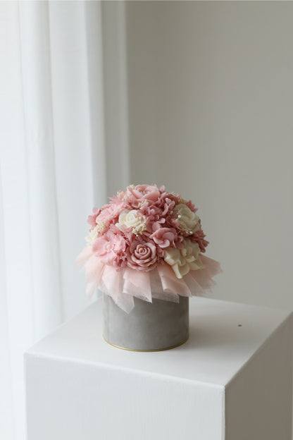 Kerzenstrauß "Ballerina Bloom 2" - handgegossen aus Rapswachs