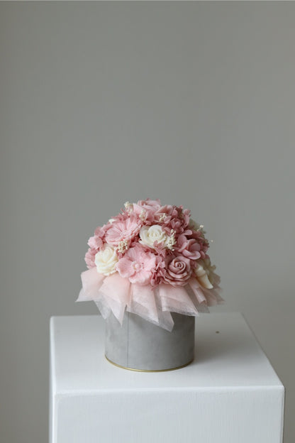 Kerzenstrauß "Ballerina Bloom 2" - handgegossen aus Rapswachs