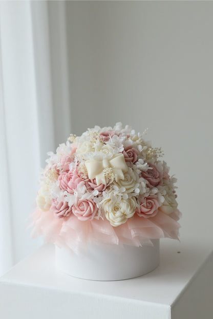 Kerzenstrauß "Blush Rosy" - handgegossen aus Rapswachs