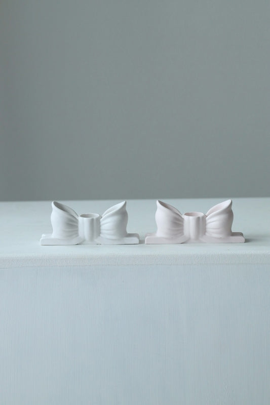 Kerzenhalter „bow“ – handgefertigt aus Raysin