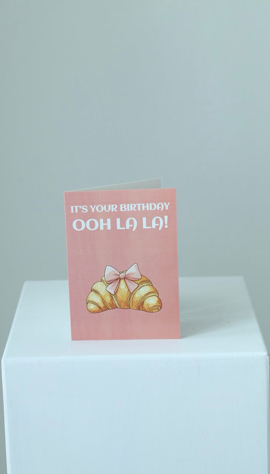 Postkarte "ooh la la" mit Umschlag