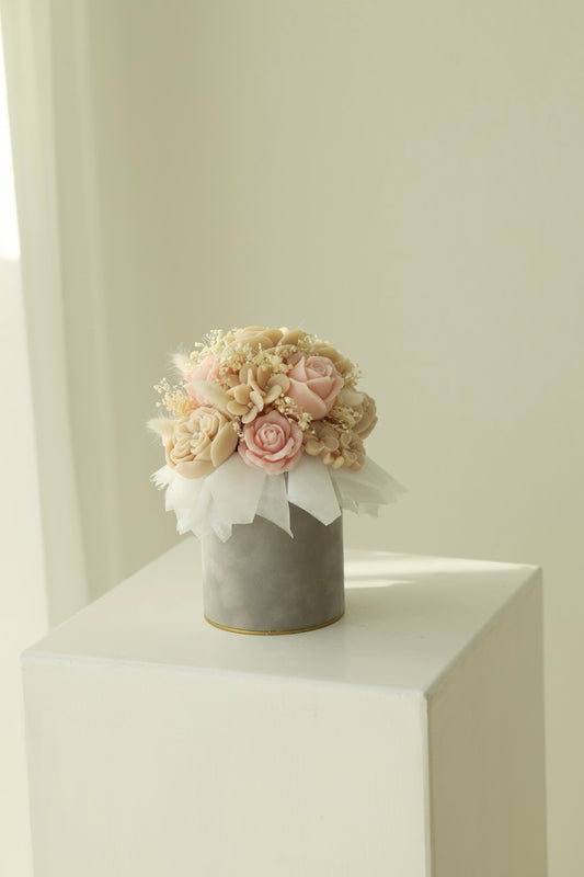 Kerzenstrauß "Grace Bloom" - handgegossen aus Rapswachs