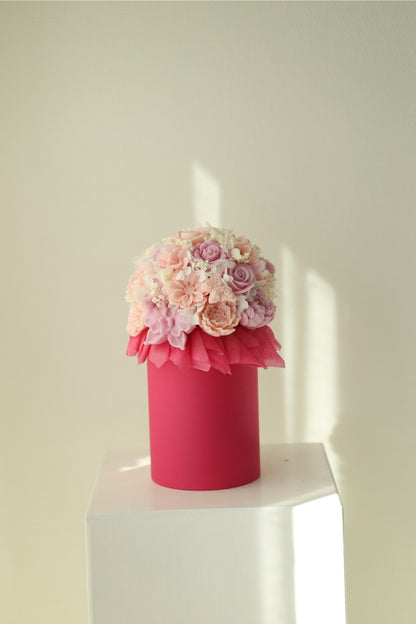 Kerzenstrauß "Fuchsia Bloom" - handgegossen aus Rapswachs