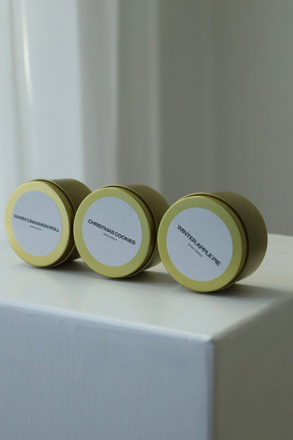 Duftkerzen winter limited edition - handgegossen aus Sojawachs